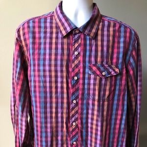Tommy Bahama Checkered Button Front Shirt